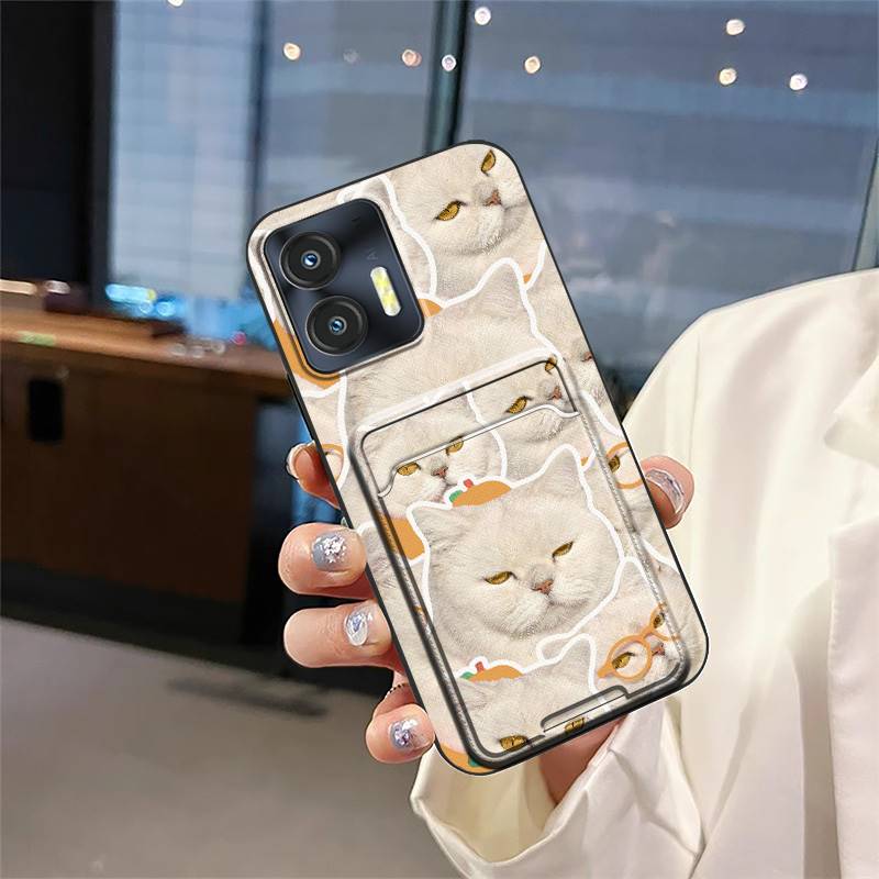 Card slot Anti-dust Phone Case For Oukitel C35/C36 Dirt-resistant TPU Cute Full wrap protective Soft case Shockproof