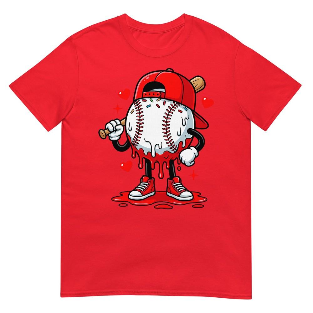 Baseball Drip Icecream Apparel Youth Boy Valentine TShirt S