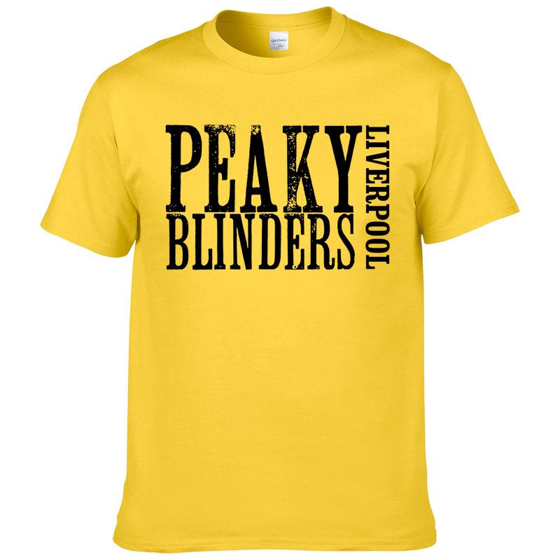Cotton Short Sleeve Peaky Blinders T Shirt Men Summer Style Casual T-shirt  Printed Hombre Tops Homme Clothes F22
