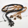 Women's Thin Wax Rope Braided Belt Retro Ethnic Skirt Decorative Bohemian Tug Idyllic Skirt Strap