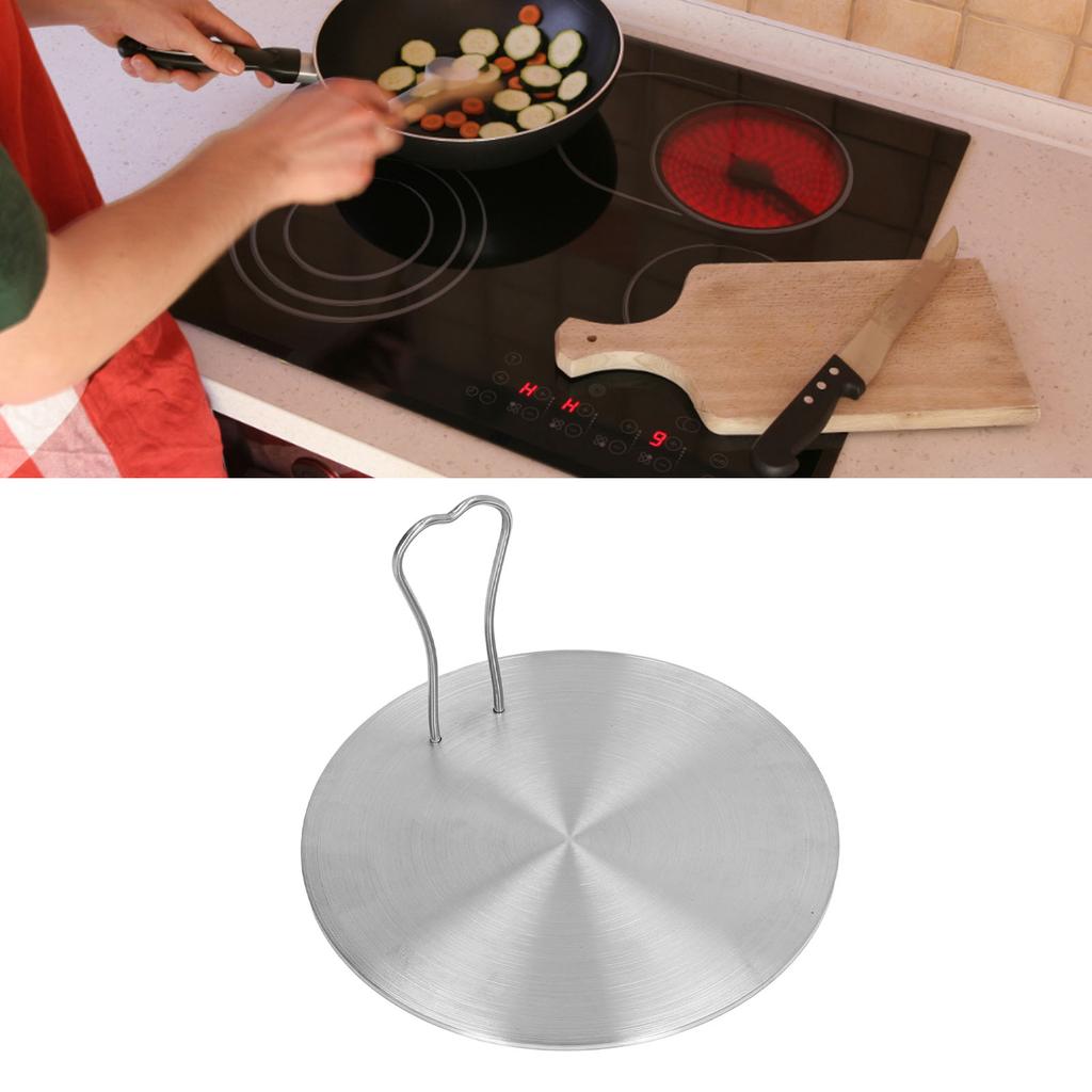 Heat Diffuser Plate Stainless Steel Induction Plate Electric Induction Cooker Diffuser Adapter for Home Kitchen