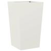 VidaXL Planter White 45x45x75 Cm Steel, Outdoor Planter, Flower Box, Garden Box, Patio Planter, 851096