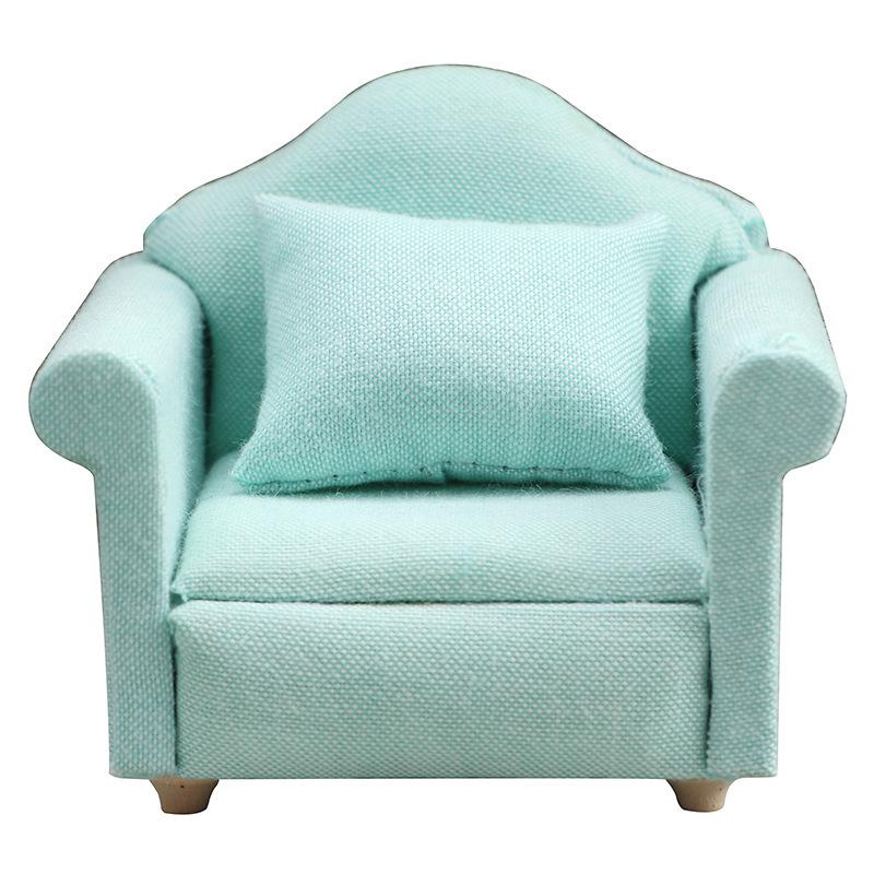 

1:12 Miniature Dollhouse Sofa - OB11 Single Sofa Model for Living Room Decor.