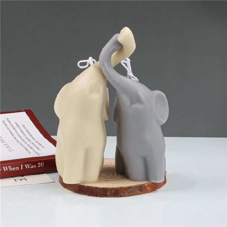 Handmade Ornament Mold Elephant Decor Candle Mold for DIY Soap Decorations