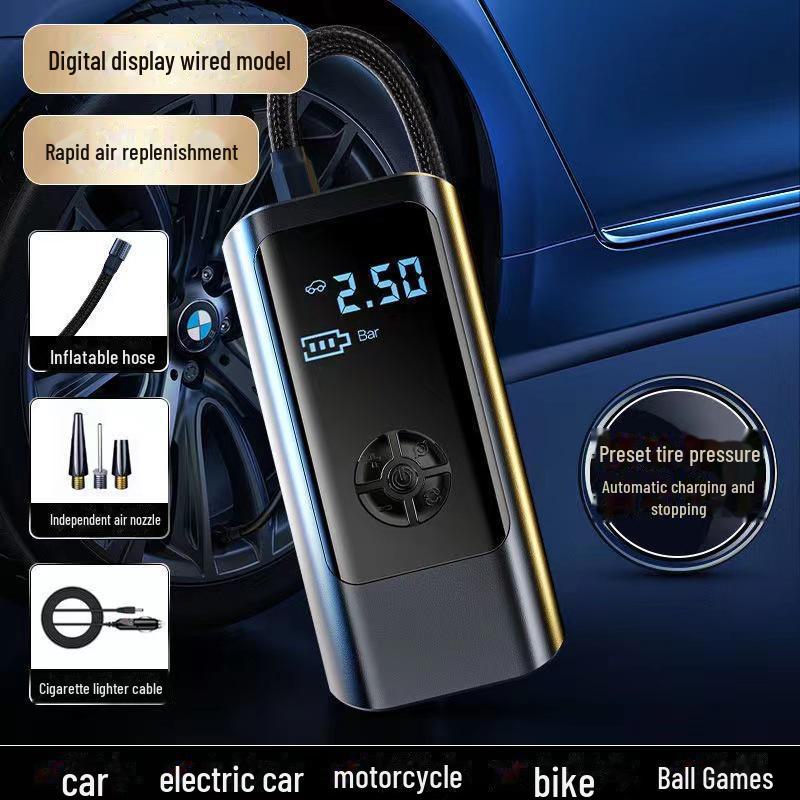 Compact Wireless Portable Car Tire Inflator