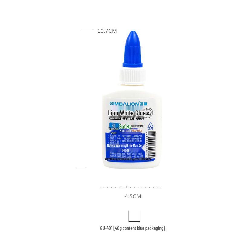 SIMBALION Lion Handmade White Glue - Student Adhesive for Paper & Wood