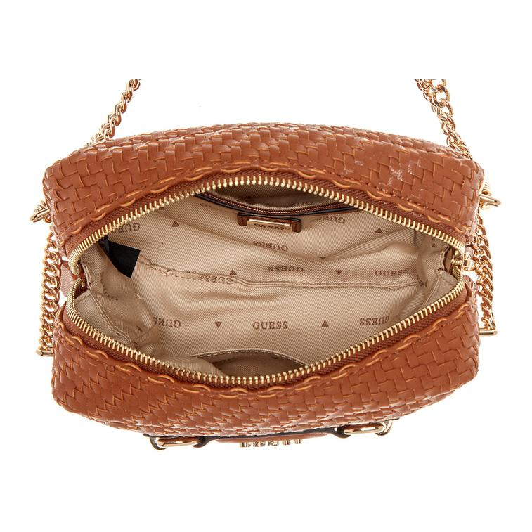 New GUESS Artificial Leather Shoulder Bag Medium Women's Brown WG953014-COG