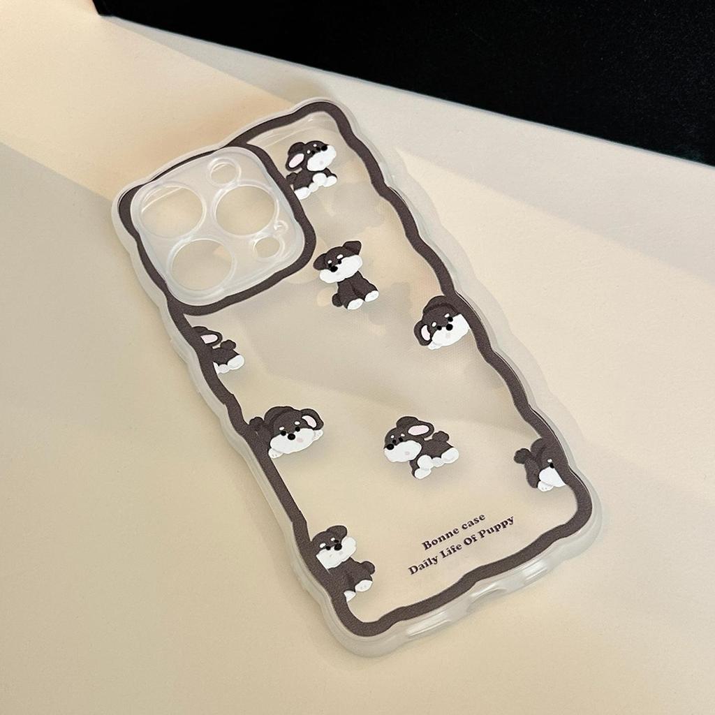 Spersonalizowane etui na telefon z kreskówkowym szczeniakiem dla telefonów Apple