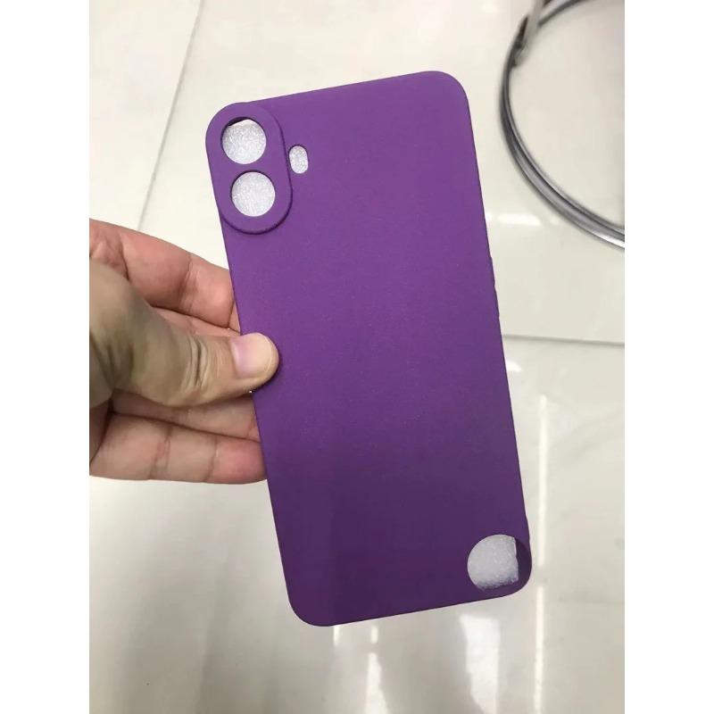 

для Nothing CMF Phone 1 Чехол Песочный Матовый Мягкий Противоударный Защитный Чехол для Универсальной Камеры Nothing Phone 2A 1 Shell Fundas Nothing Phone 1 фиолетовый