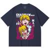 230 Gsm 100% Cotton Chainsaw Man V39 Denji Power Print Unisex Heavy Cotton T Shirt