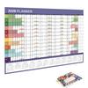 2026 New Year Wall Calendar Monthly Planner Wall Calendar Reusable Scheduling Organizer for Work Study Family Kids Dorm Desk