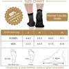 Geyoga 7 Pairs Ankle Compression Socks for Foot and Heel Pain Relief Compression Foot Sleeves for Arch Support Men and Women(Size L, Size XL)