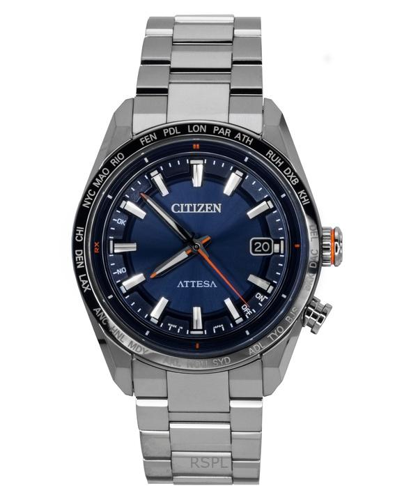 

Мужские часы Citizen Attesa ACT Line Super Titanium с синим циферблатом Eco-Drive CB0287-68L 100M синий