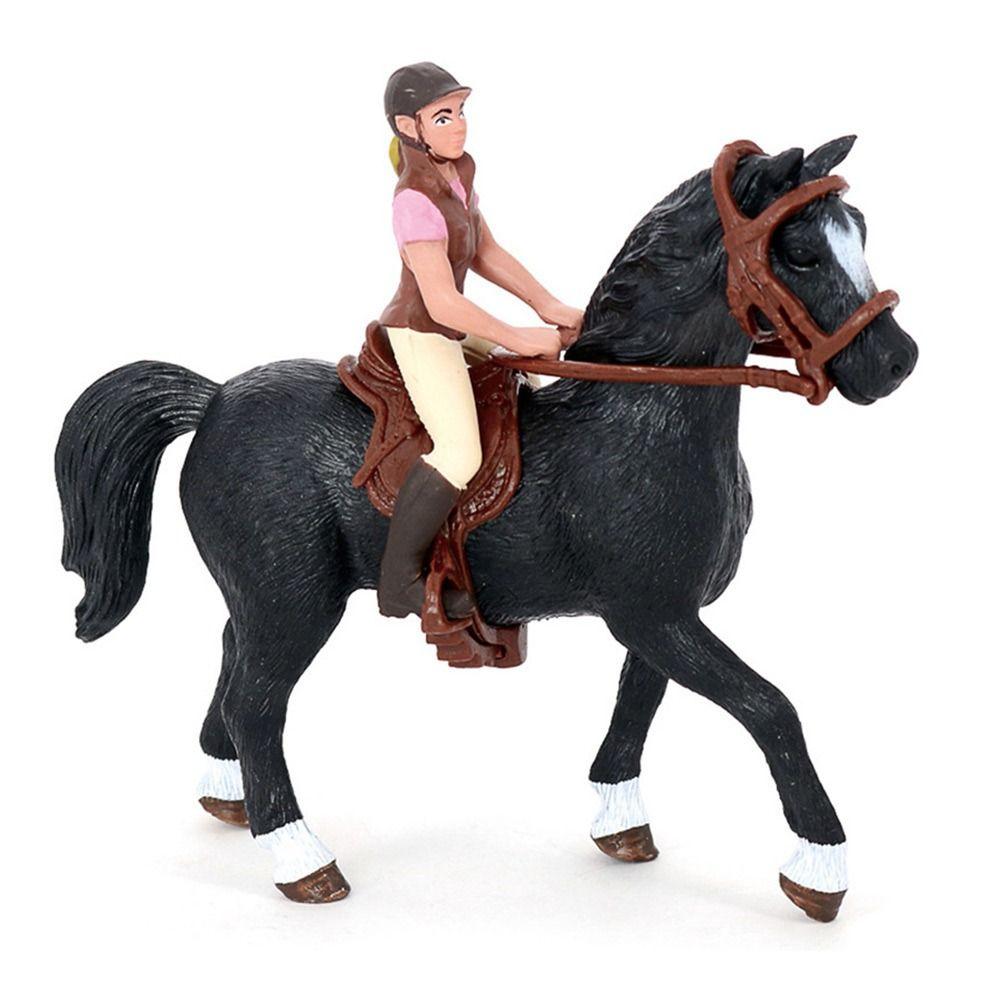 DIY Lifelike Horse Model Realistic Simulation Equestrian Figure  Universal