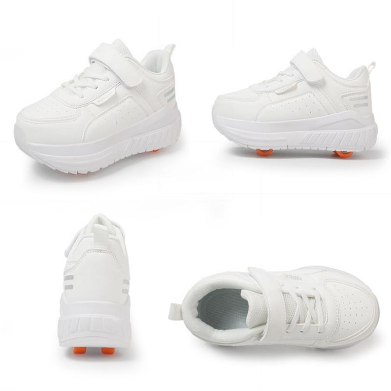Girls' Invisible Rolling Shoes Double Wheel Transformable Men's Children's Inline Skates New Model Sports Entertainment