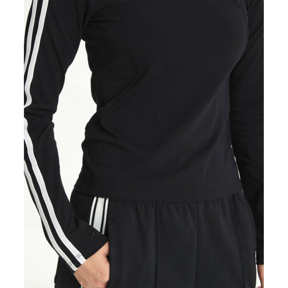 New Balance Nbnde4w142 Women Track Long Sleeve Tee  Black 