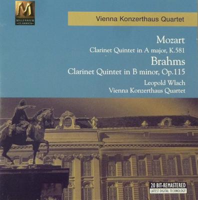 CD VIENNA KONZERTHAUS QUARTET - Brahms: Quintet In B Minor for Clar MCD80093 MCA Records 1996 UK Jazz Used