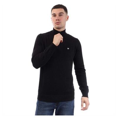 Weekend Offender Mens Paraguay Knitted Quarter Zip Jumper
