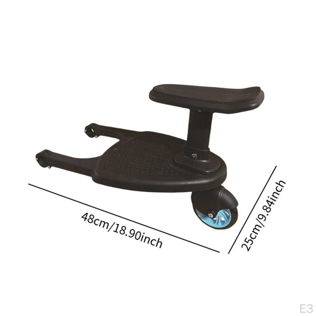 Universal Pram Pedal Adapter Pushcart Glider Board Second Child Pushchair Standing Plate Seat