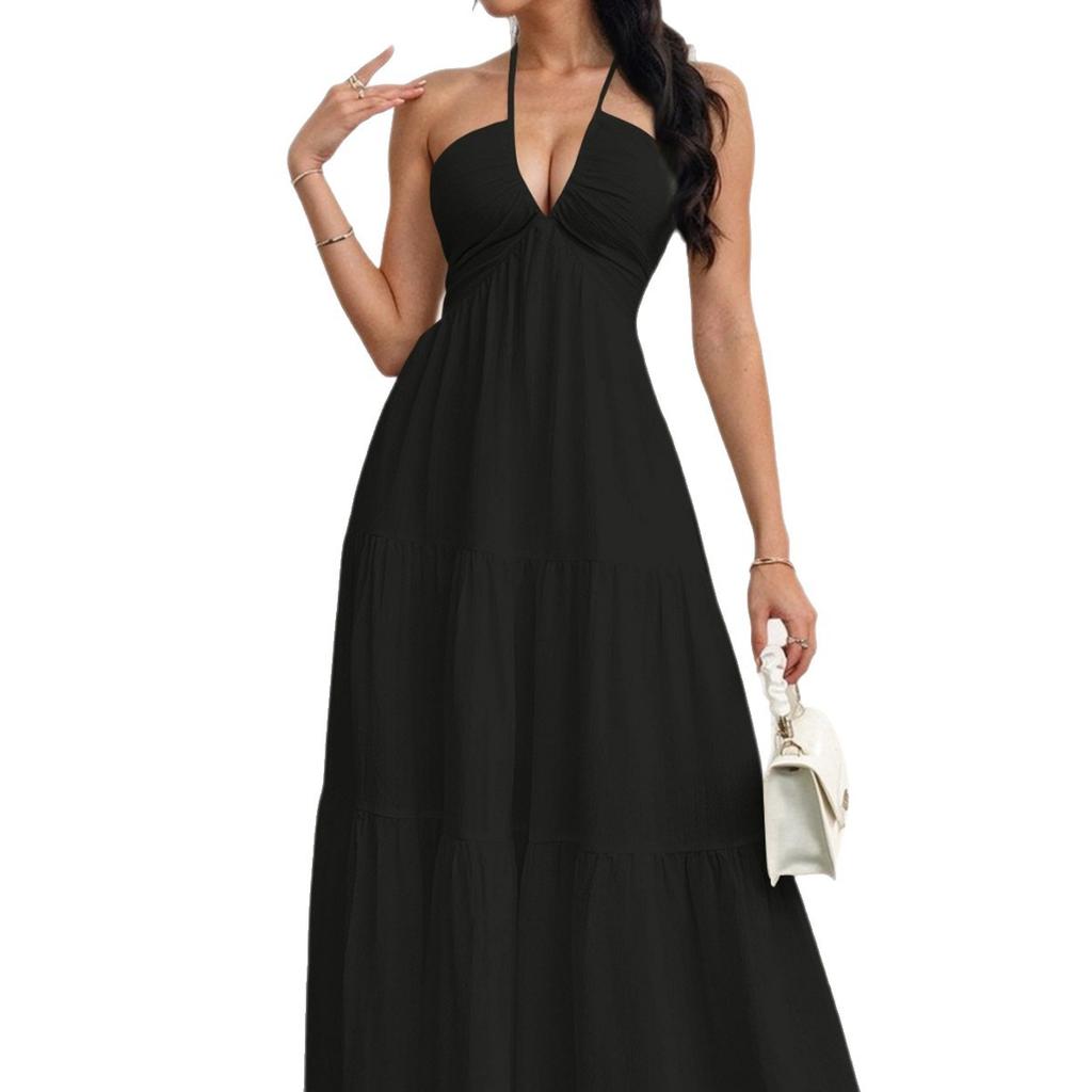 Eaby European and American Summer New Hot-selling Women's Neck Dress
