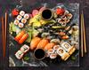 PANEL SZKLANY DO KUCHNI 65x60 Sushi