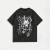 Vintage-style, Distressed, Washed Men's T-shirt-unisex Design-made of 100% Cotton for Comfort-trendy Printed Casual Shirt
