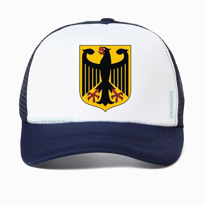 GERMAN EAGLE cap GERMANY STATE COAT OF ARMS Baseball Caps summer Breathable Mesh Trucker hats deutschland hat