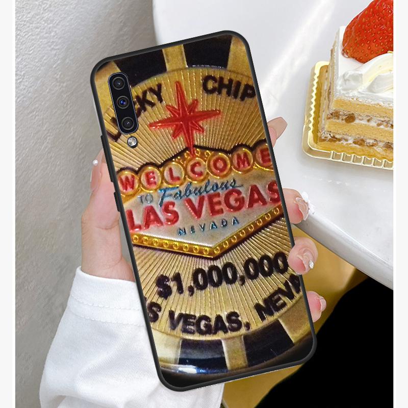 Las Vegas Casino Poker Skal för Samsung A22 A12 A32 A42 A52 A72 A51 A71 A50 A70 A20e A21S A20S A52S Fodral