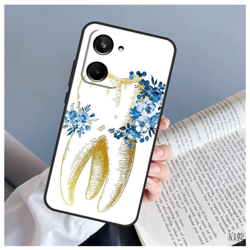 Human Tooth Anatomy For Realme C71 C55 C75 C67 C63 C51 C61 C53 C35 C65 11 12 13 14 15 Pro Plus GT6 GT7 Pro Case