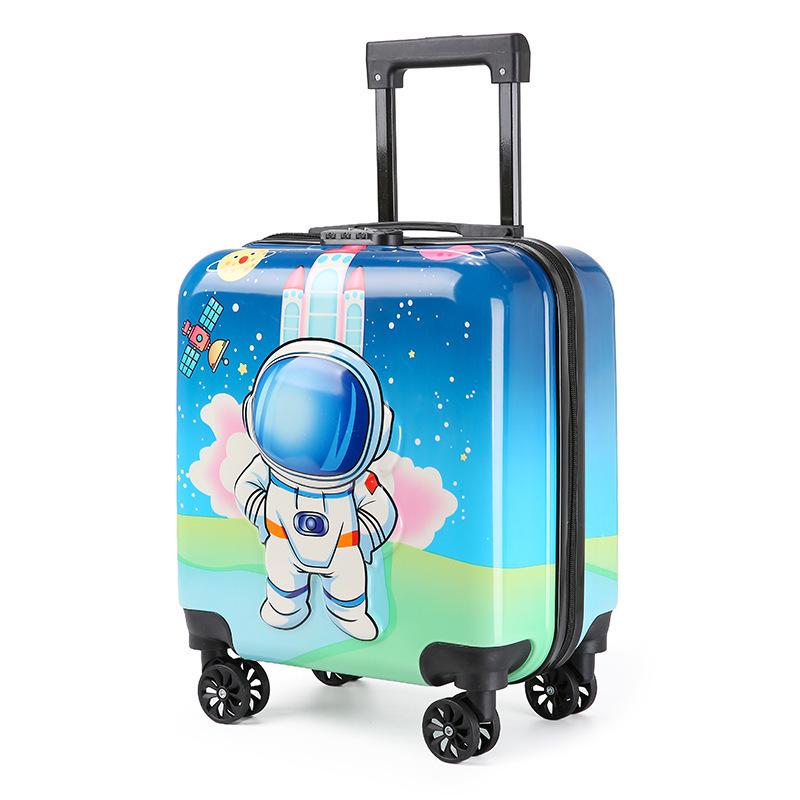 Children's Cartoon Trolley Suitcase with Universal Wheels - Ideal for Boys and Girls