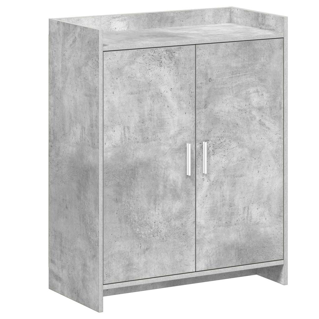 Shoe Cabinet with Door Concrete Grey 73.5 x 36 x 92 cm Engineered Wood