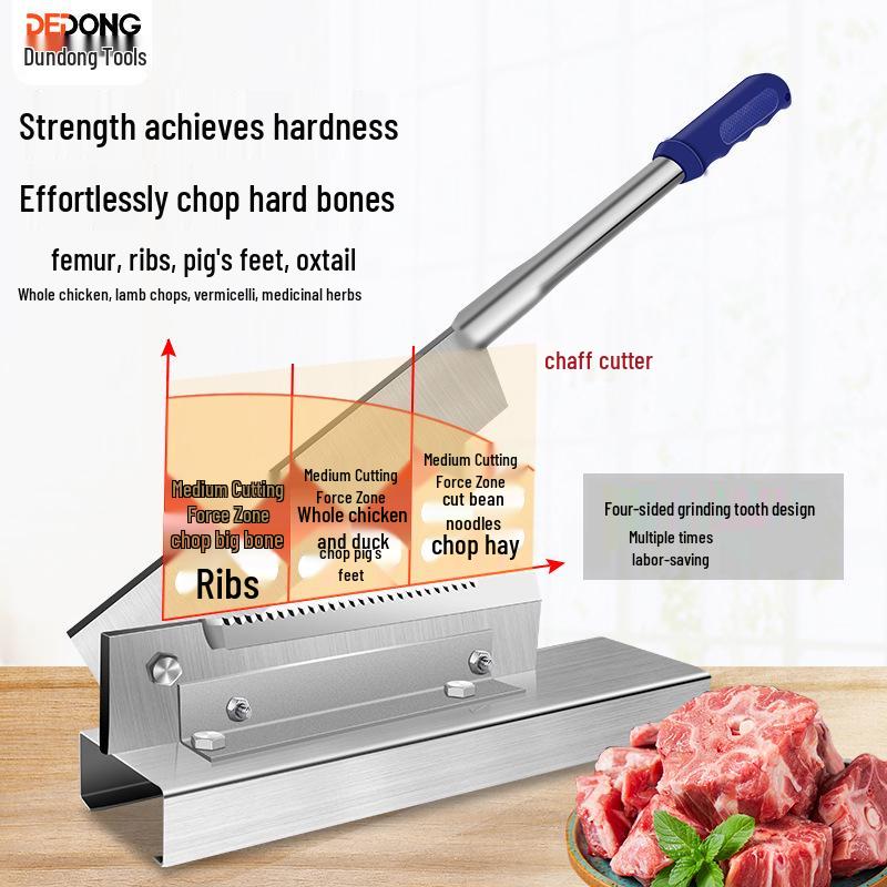Guillotine Bone Cutter: Household & Commercial Use for Chopping Bones, Small Pig Trotters, Chicken Ribs