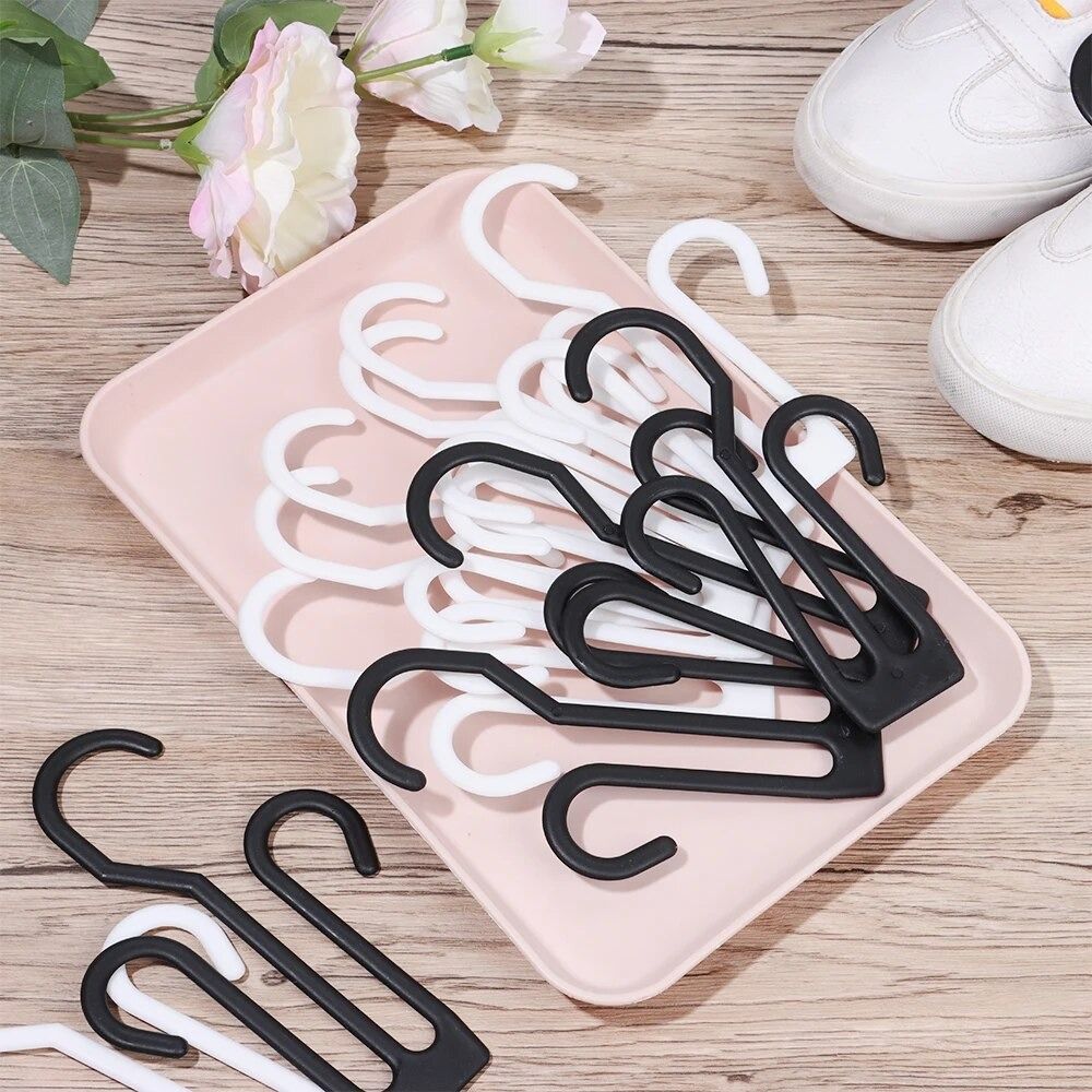 10 Pcs Lightweight Shoes Drying Hooks Plastic Shoe Display Rack Portable Shoe Rack Retail Use