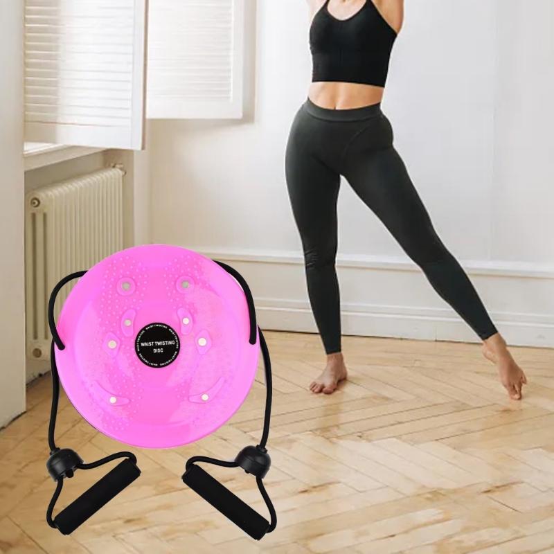 Twist Waist Disc Balance Board with Drawstrings, Body Shaping Waist Twisting Disc Fitness Waist Wriggling Plate