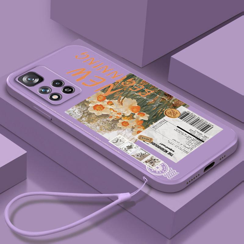 

Liquid Rope TPU Funda Flowers Boy Love Girl Phone Case For Xiaomi Redmi Note 11 11S 11T 10S 10 9S 9T 9 8T 8 Pro Plus 5G Redmi Note 10 Pro