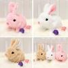 Easter Bunny Toy Plush Rabbit Easter Electronic Interactive Toy Bunnies Can Walk and Talk with Sounds and Movements for Gift