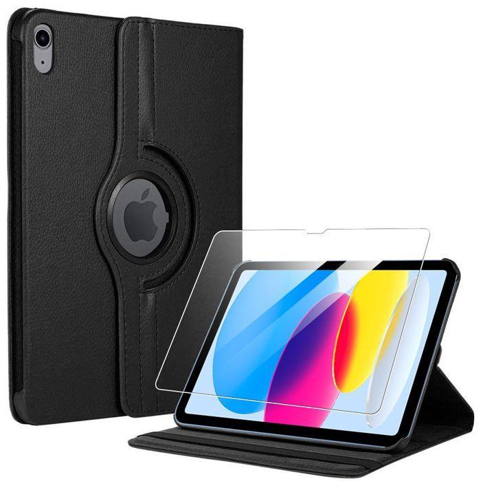 Coque + Verre Trempé - BOOLING - pour iPad A16 (11") - Etui Rotatif 360° - Noir