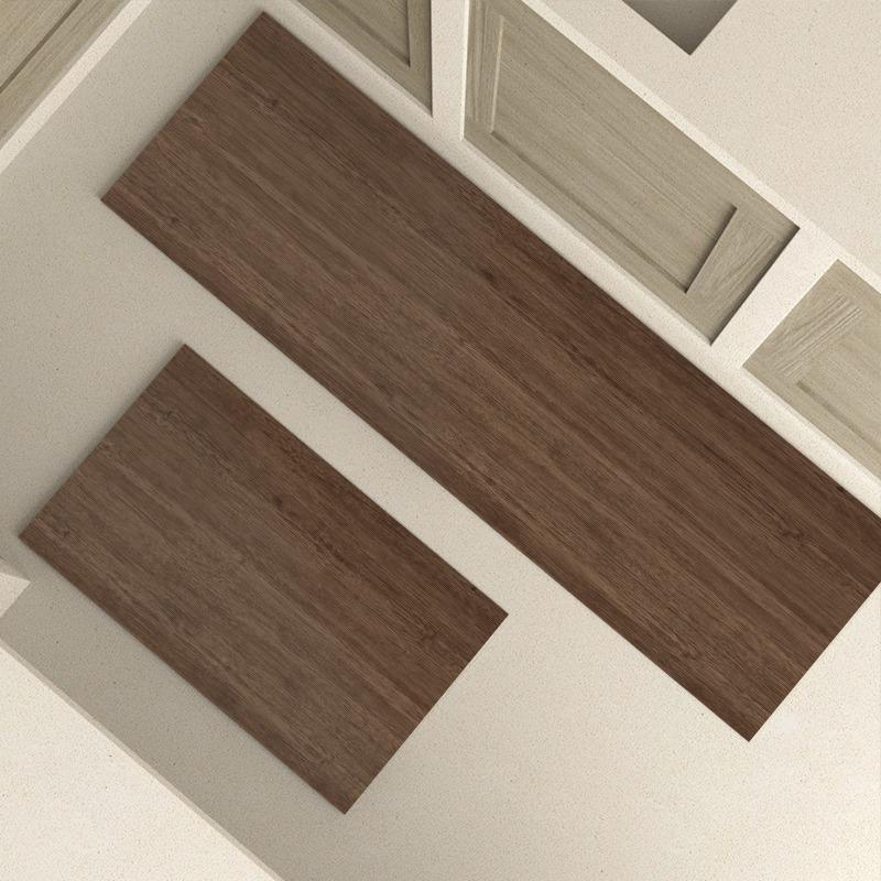 

Кухонный коврик Имитация дерева ПВХ кожаный ковер Нескользящий Маслостойкий Легко чистящийся Коврик Можно свободно резать Зональные коврики 1pc 50x80cm