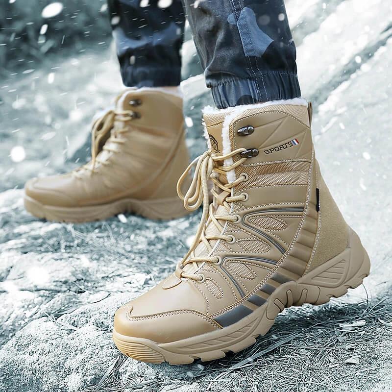 

2024 Winter Warm Shoes for Man Lace-up Trekking Men s Ankle Boots Plus Size Man s Boots Casual Anti-slip Outdoor Men s Sneakers