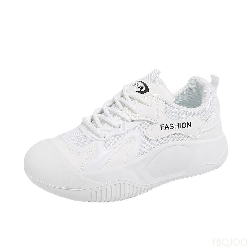 Fashion Spring New Breathable White Shoes for Female Students Versatile for Daily Wear Casual Sports Simple Comfortable Board Shoes