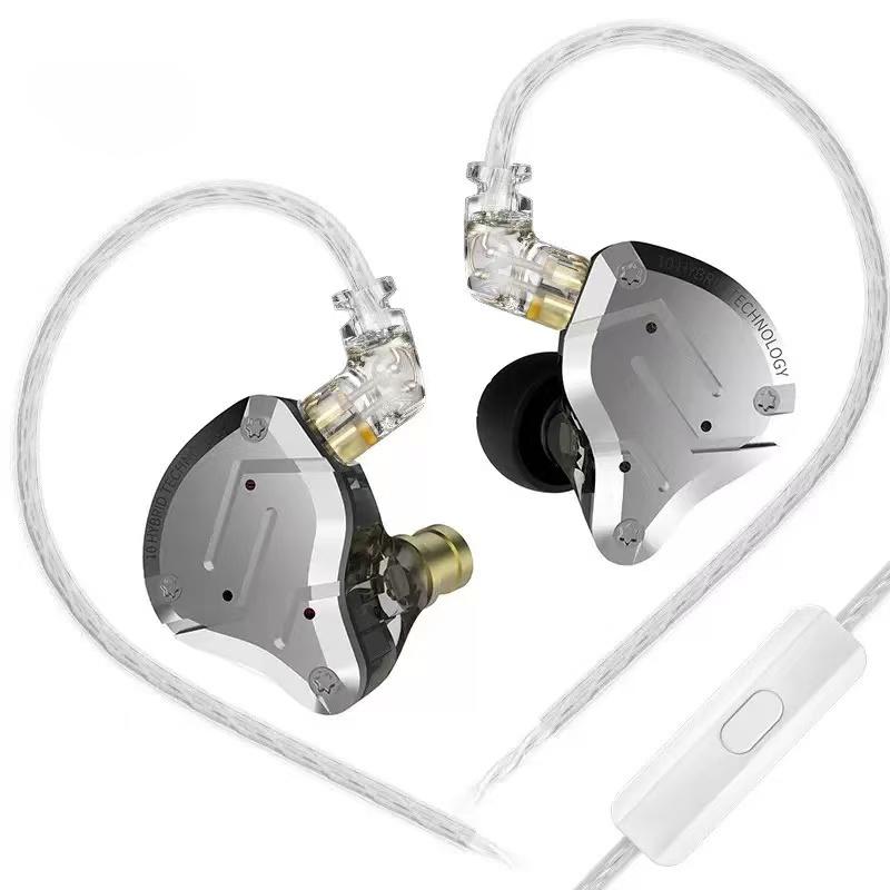 KZ-ZS10 PRO Auricolare Metallico Anello di Ferro 10 Unità Ferro Mobile Auricolare HIFI Auricolare Metallico Anello di Ferro 10 Unità Ferro Mobile Auri