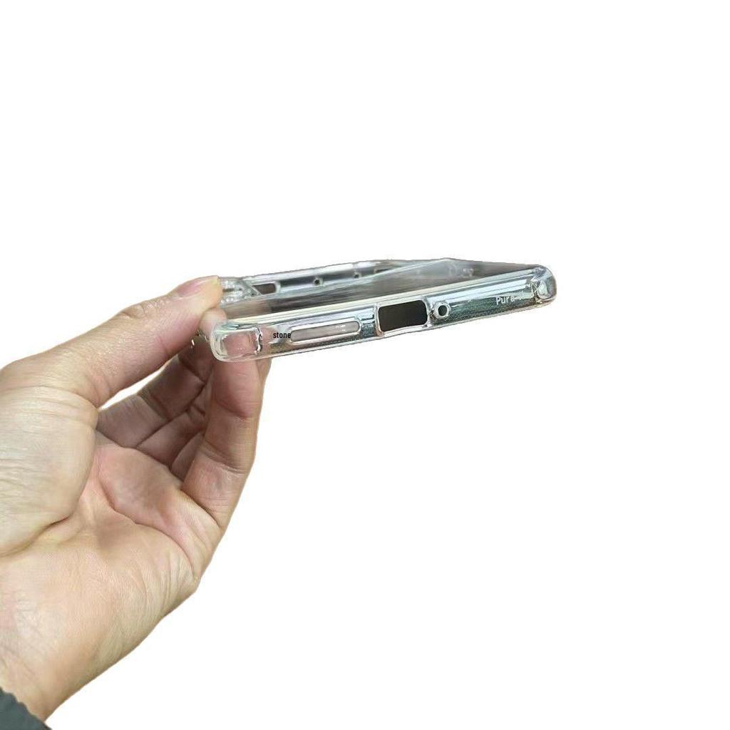 Huawei PuraX Transparent TPU Bracelet Case for Magic V2 Flip - Anti-Fingerprint.