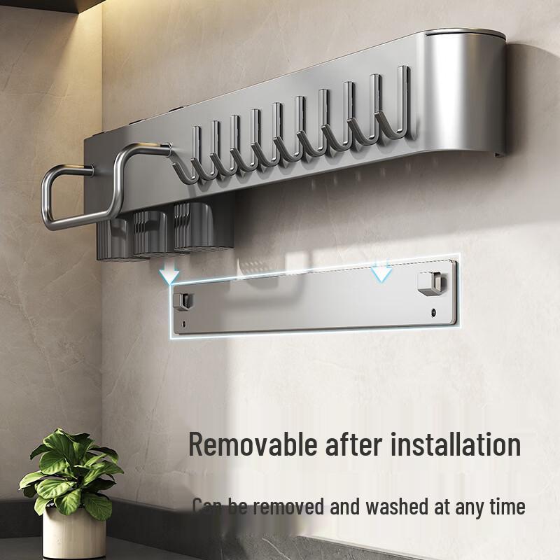 Youshu Wall-Mounted Kitchen Storage Rack with Knife Holder