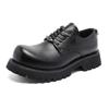 Mickey Derby shoes men's high-end platform leather shoes men's business dress casual black height increase 10162-J
