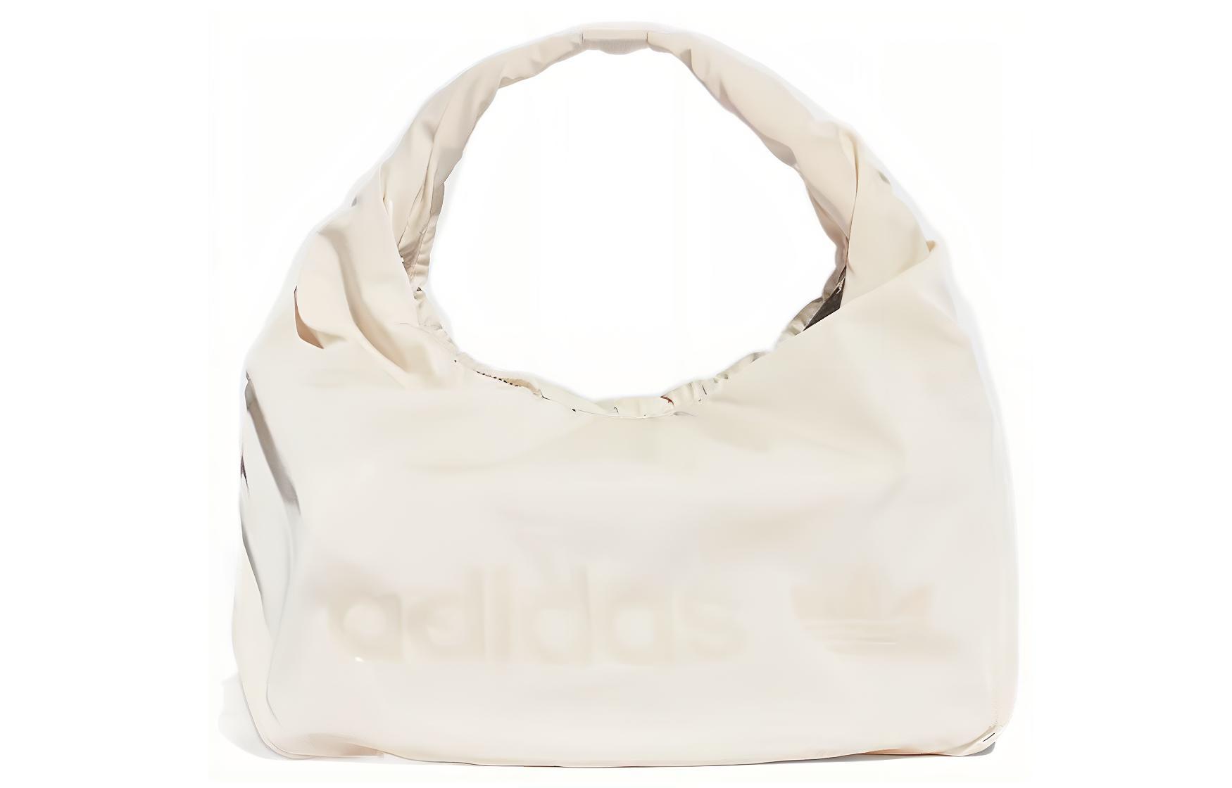 Adidas Originals PU Leather Cloud Bag, Shoulder Bag, Handbag, Shoulder Bag Mini Women s Ecru HK0158