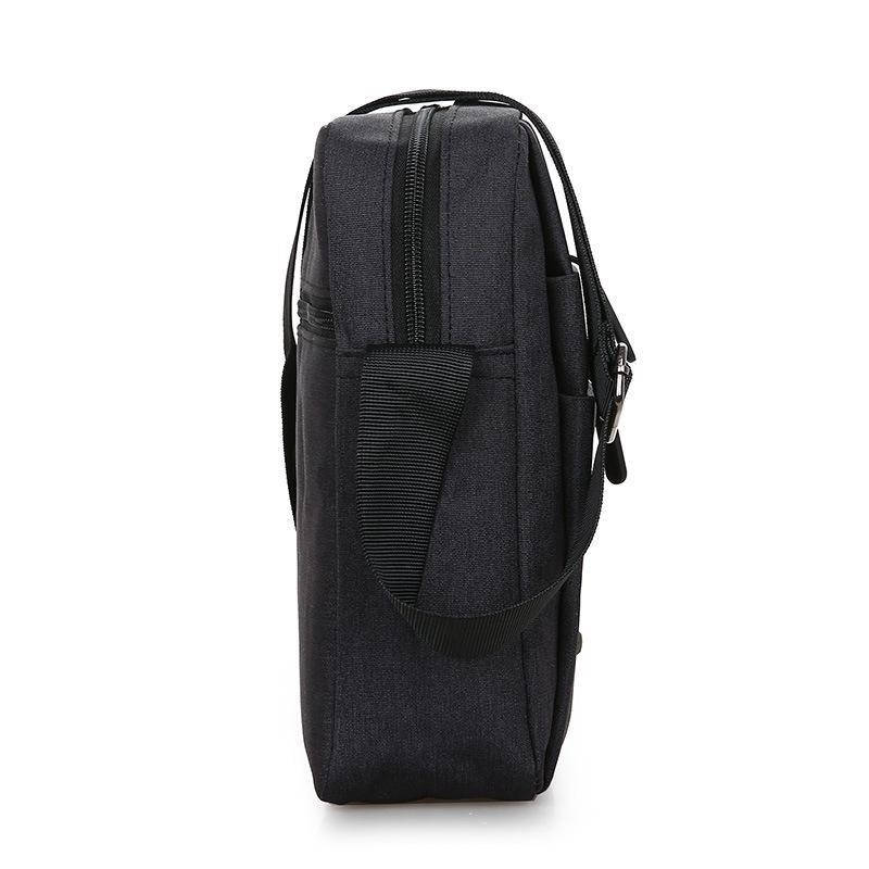 Men's Oxford Cloth Multi-Pocket Bag: Shoulder, Crossbody, Backpack, and Business Briefcase