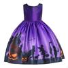 Dresses Clothes Costume Gown Pumpkin Witch for Children Party Pageant Wedding