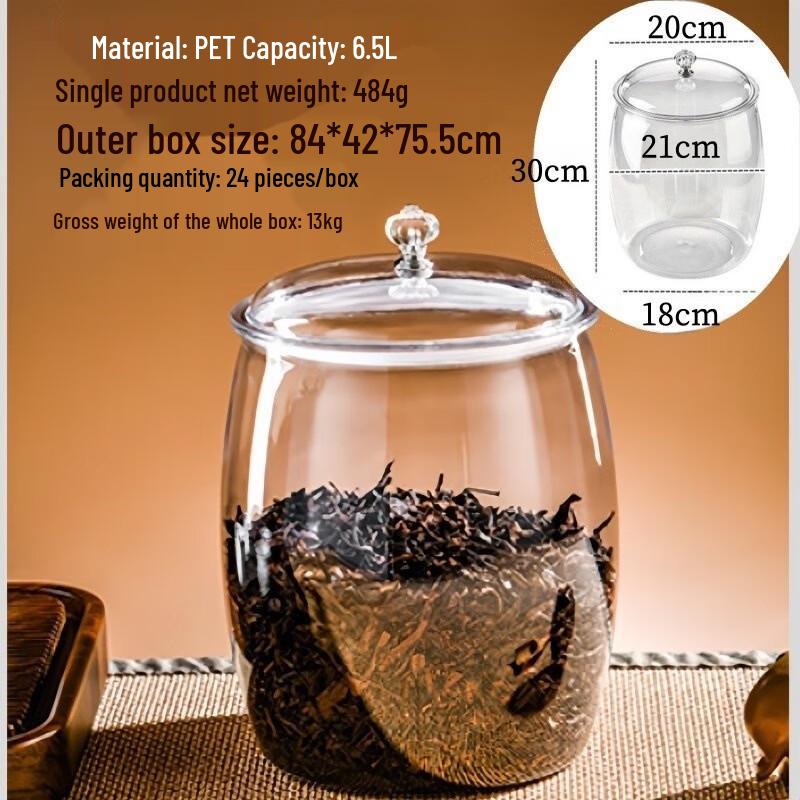 Transparent Vacuum-Sealable Food Storage Jar