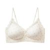 Traceless steel ring polka dot nude underwear women's soft support breathable collection of secondary breasts small chest gathering vest bra cover