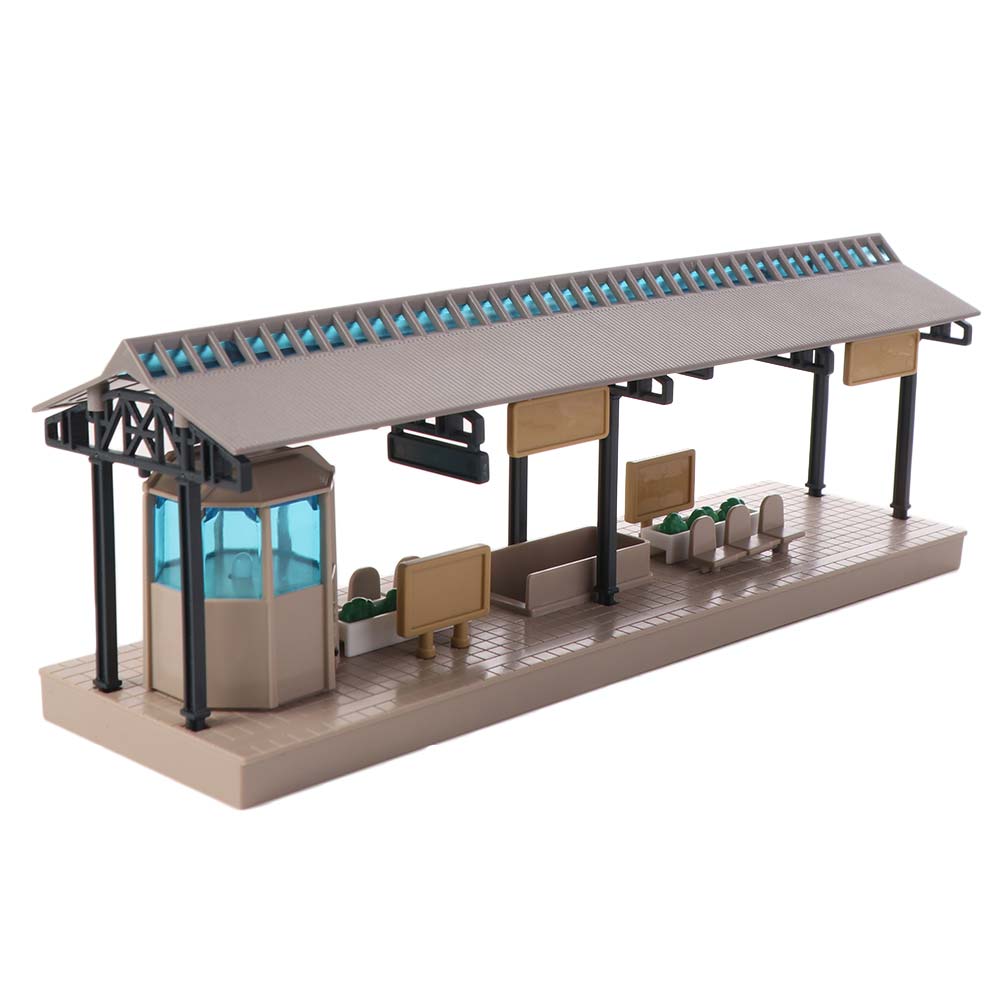 1:64 Scale Metro Station Model Simulated Micro Scene Props Miniature Subway Station DIY Assembly Street View